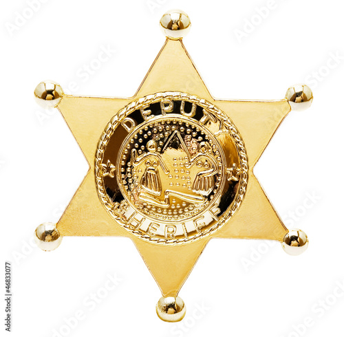 Photo: Close-up of a sheriff star Close-up of a sheriff star