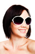 Young woman wearing sunglasses