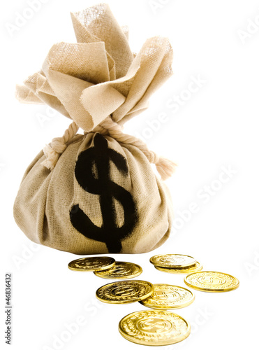 Photo: Sack with dollar sign Sack with dollar sign