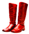 Pair of red boots