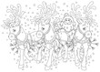 Vector: Santa Claus carrying Christmas gifts in his sleigh Santa Claus carrying Christmas gifts in his sleigh