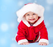 Photo: Sweet baby wearing Santa costume Sweet baby wearing Santa costume