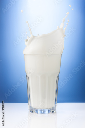 Photo: Splash of milk in a glass Splash of milk in a glass