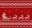 Sweater with Santa and his deers