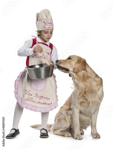 Photo: Bambina cucina per il cane Bambina cucina per il cane