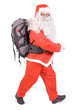 Santa Claus with backpack
