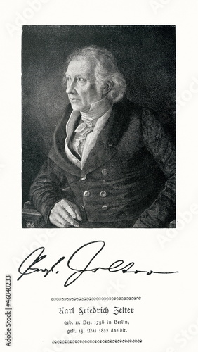 Photo: Portrait of german composer Zelter Portrait of german composer Zelter