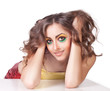 Photo: fashion woman model with beauty bright make-up fashion woman model with beauty bright make-up