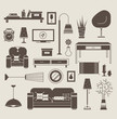 Living room vector