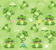Vector: Frogs and toads. Seamless pattern. Vector illustration. Frogs and toads. Seamless pattern. Vector illustration.