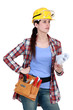 Woman with tools
