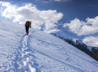 Photo: Traveling in the snowy mountains. Traveling in the snowy mountains.
