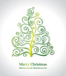 Beautiful card with a Christmas tree.
