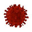 HIV Virus 3D rendering