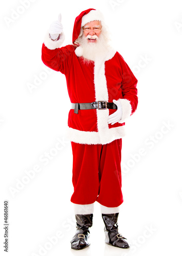 Photo: Happy Santa with thumbs up Happy Santa with thumbs up