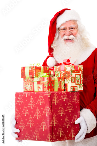 Photo: Happy Santa with Christmas gifts Happy Santa with Christmas gifts