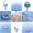 canvas print picture - Collage Wasser
