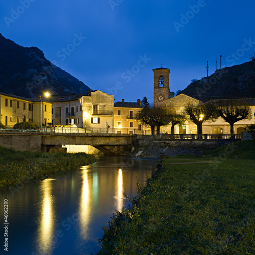 Photo: Pioraco all'imbrunire Pioraco all'imbrunire