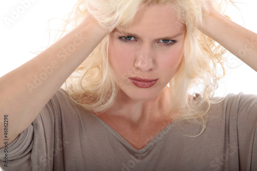 Photo: A frustrated woman A frustrated woman