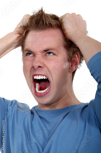Photo: picture of young man going wild picture of young man going wild