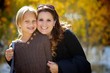 Fall Colors with Mom and Daughter