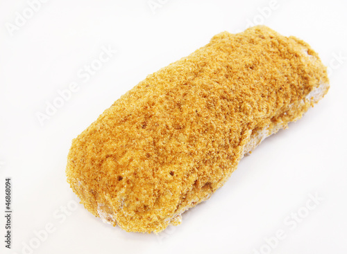 Photo: Cake covered with sweet chips Cake covered with sweet chips