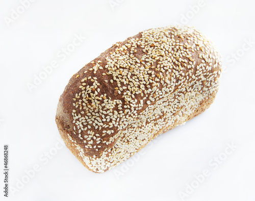 Photo: Small rye loaf dusted with seeds Small rye loaf dusted with seeds