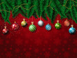 Christmas baubles background