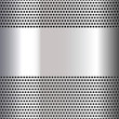 Vector: Gray background perforated sheet Gray background perforated sheet