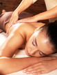 Woman having massage in the spa salon
