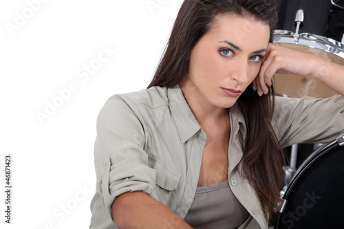 Photo: Female drummer Female drummer