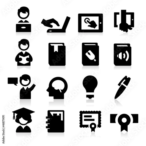 Vector: Education icons two Education icons two