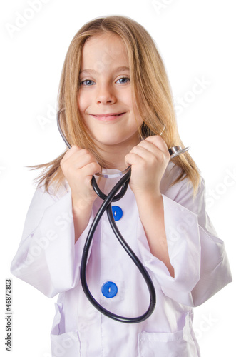Photo: Little girl in doctor costume Little girl in doctor costume