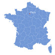 map of France