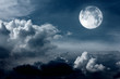 night sky with moon
