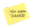 Wir sagen Danke