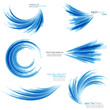 set of abstract technology icons
