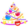 abstract christmas tree