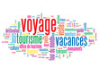 Nuage de Tags "VOYAGE" (vacances découverte tourisme tour monde)