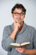 man is reading