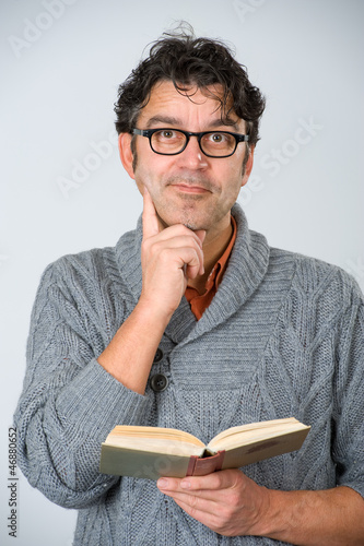 Photo: man is reading man is reading