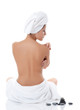 Photo: Spa Woman isolated on white Spa Woman isolated on white