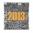 New year 2013.cube built from numbers.