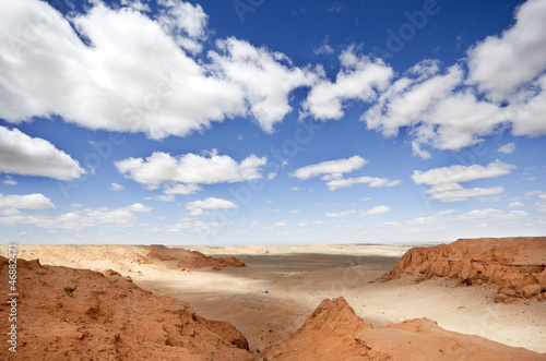Photo: Gobi Desert landscape in Mongolia. grim picture Gobi Desert landscape in Mongolia. grim picture