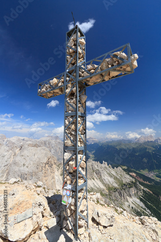 Photo: Dolomiti - cross on Roda di Vael Dolomiti - cross on Roda di Vael