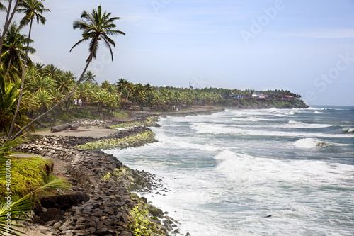 Photo: waves toward the cliffs of varkala waves toward the cliffs of varkala