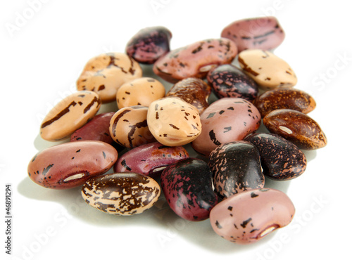 Photo: Hill of beans isolated on white Hill of beans isolated on white