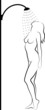 woman in shower
