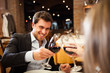 Dinner in a luxury restaurant