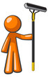 Window Cleaner or Washer with Large Squeegee